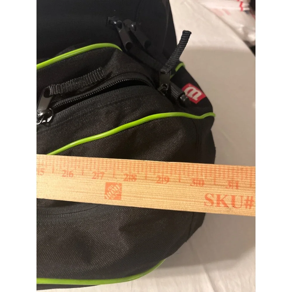 Wilson Team Tennis Racket Bag Unisex OS Black Lime Green  Backpack Strap